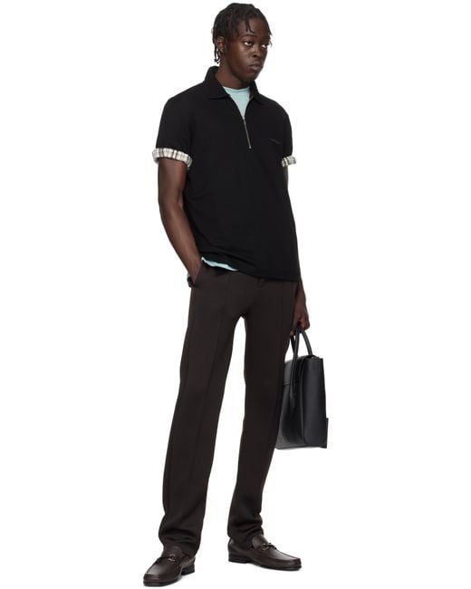 メンズ Ferragamo ブラウン Gancini Ornament ローファー Black