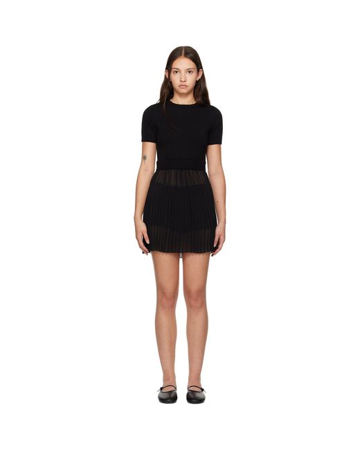 GUIZIO Black Evie Minidress