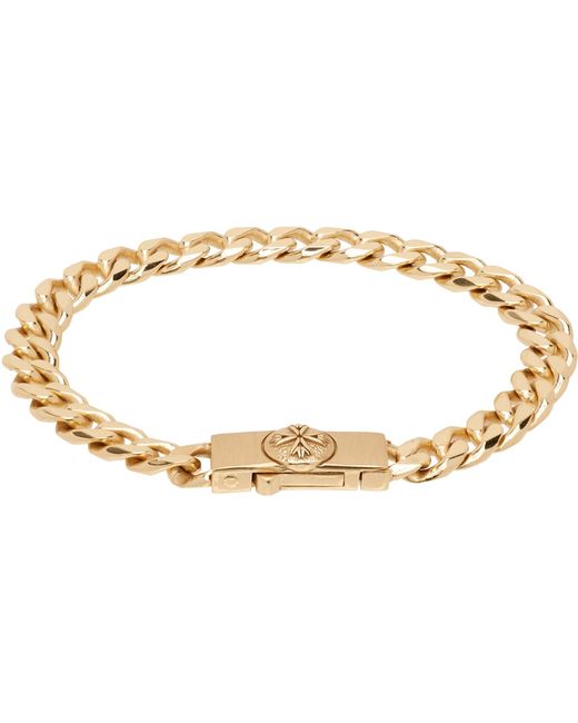 Emanuele Bicocchi Black Edge Logo Bracelet for men