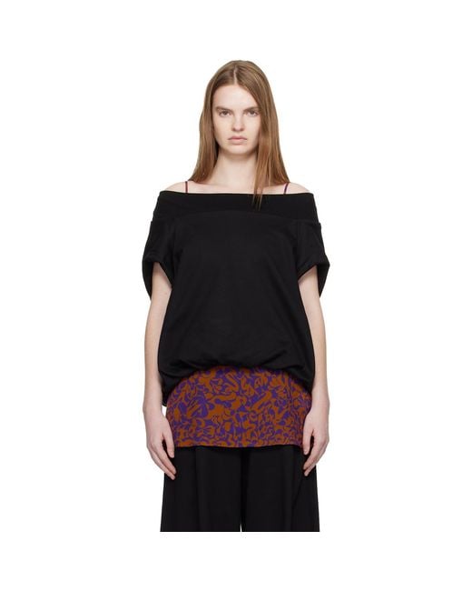 Dries Van Noten Black Cocoon Sweatshirt