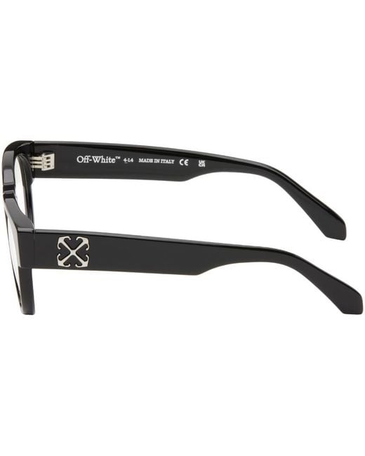 Off-White c/o Virgil Abloh Black Optical Style 58 Glasses for men