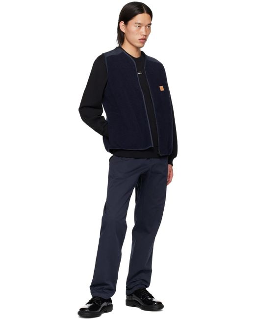 A.P.C. Black Boxy Printed Micro Logo Sweatshirt for men