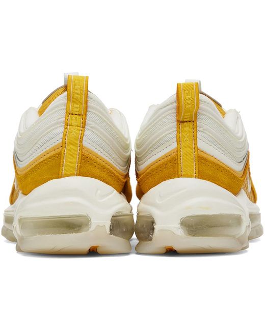 Nike Black White & Yellow Air Max 97 Premium Sneakers for men