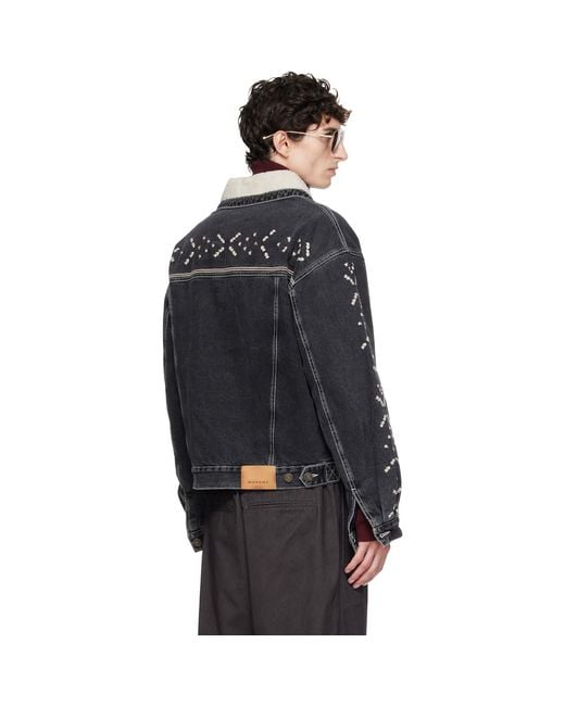 Isabel Marant Black Back Jackson Denim Jacket for men