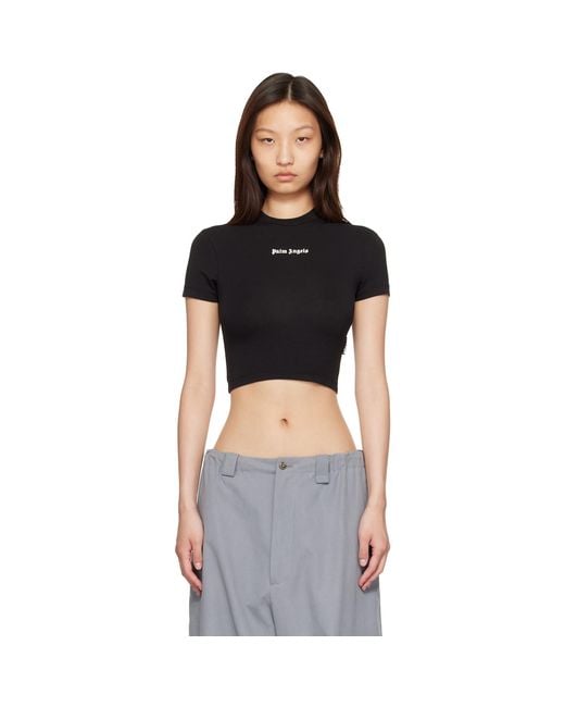 Palm Angels Black Classic Logo Baby T-Shirt