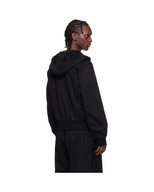Dries Van Noten Blue Loose Zipped Hoodie for men