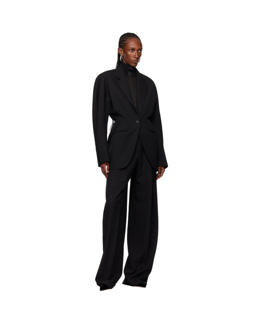Mugler Black Cinched Blazer