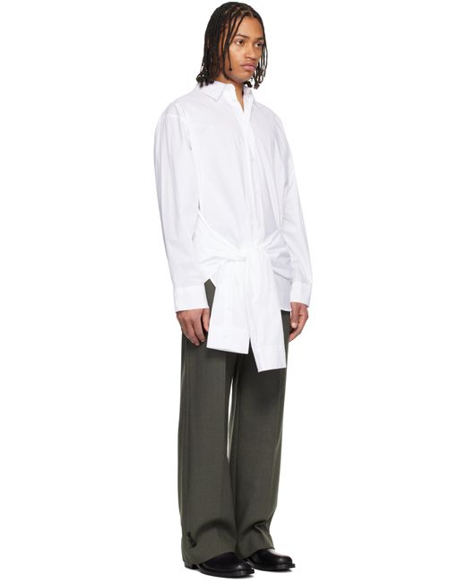 Chemise Surdimensionnée Blanche Jean Paul Gaultier pour homme en coloris Black