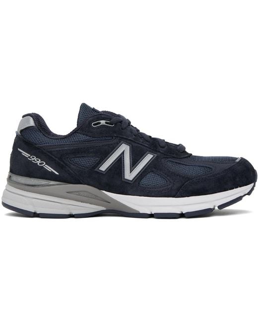 New Balance Blue Made In Usa 990v4 Sneakers for men