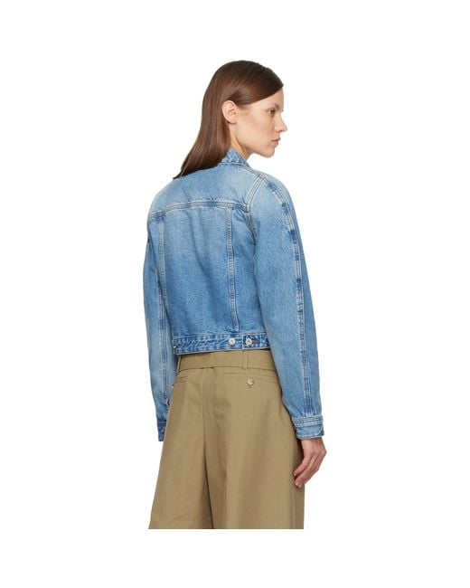 Jacquemus Blue 'The Ovalo De-Nîmes' Denim Jacket