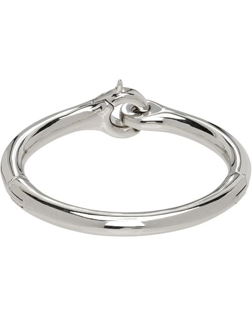 Balenciaga Metallic Saint-Germain Bangle Bracelet for men