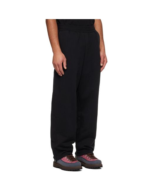 Dime Black Cursive Small Logo Sweatpants for men