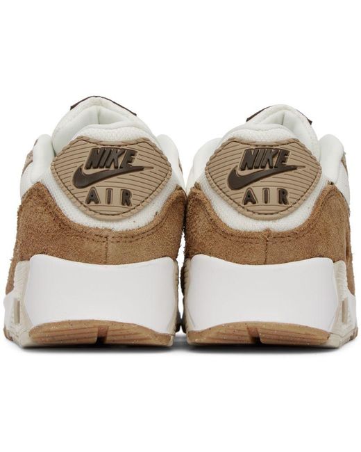 Nike Brown & Off-white Air Max 90 Sneakers in Black | Lyst