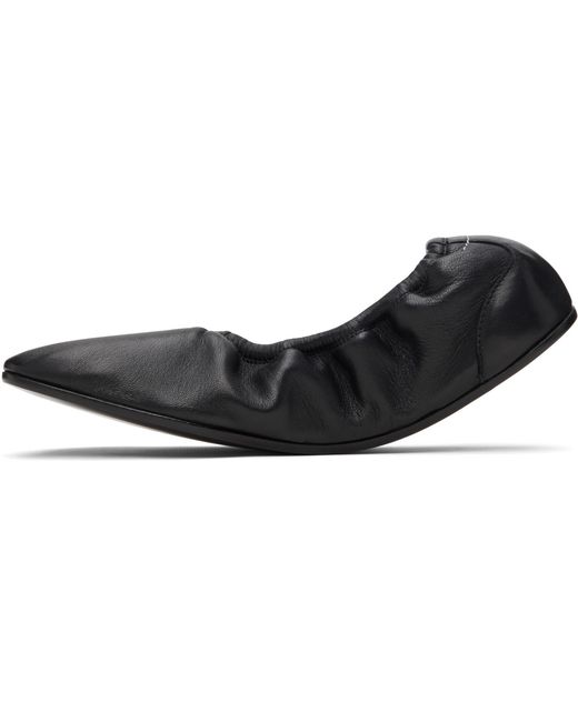 MM6 by Maison Margiela Black Anatomic Travel Ballerina Flats