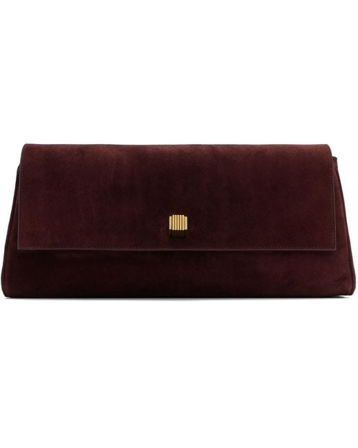 Khaite Red Burgundy Audrey Clutch