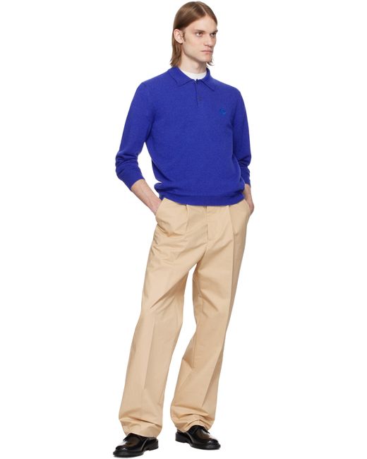 Bally Blue Canvas Trousers for men