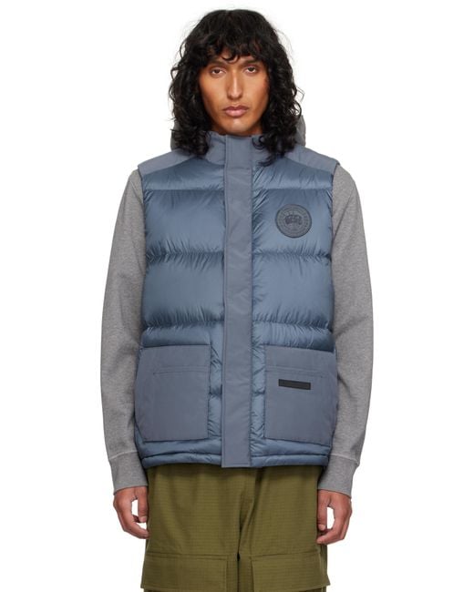 Canada Goose Blue 'Paradigm' Freestyle Down Vest for men