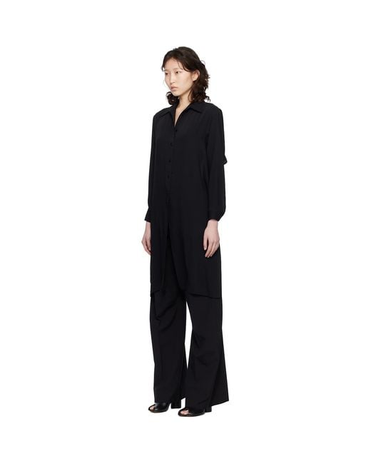 MM6 by Maison Margiela Black Dual-Wear Shirt