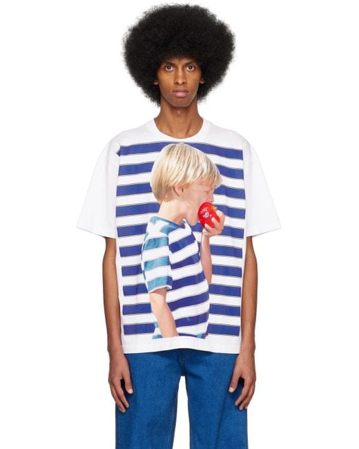 JW Anderson White Boy With Apple T-shirt for Men | Lyst
