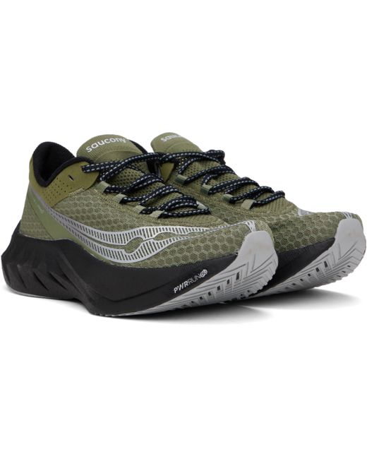 メンズ Saucony グリーン Endorphin Pro 4 スニーカー Black