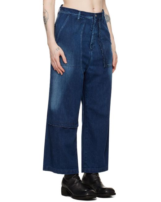 Y's Yohji Yamamoto Blue Straight Jeans