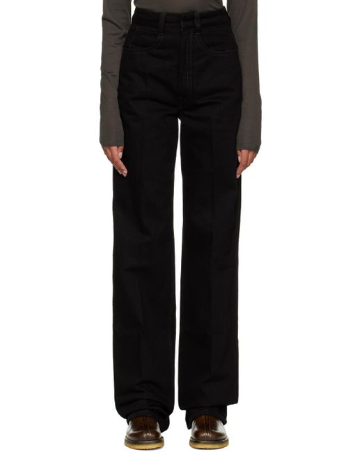 Lemaire Black High-rise Jeans