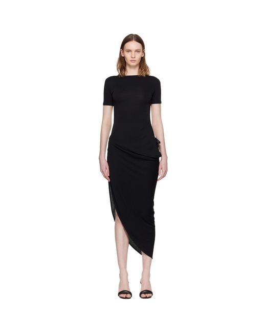 Jacquemus Black 'The Sole' Maxi Dress