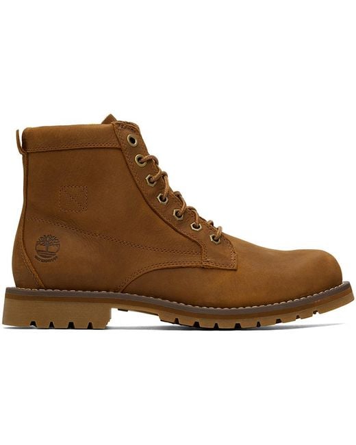 メンズ Timberland タン Wood Falls ウォータープルーフ ブーツ Brown