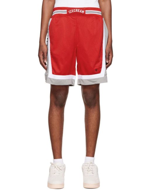 ICECREAM Synthetic Basketball Shorts in Red for Men | Lyst UK