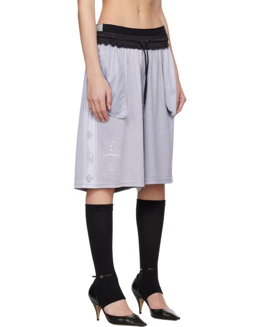 Short De Soccer Gris À Coutures Visibles PROTOTYPES en coloris Black