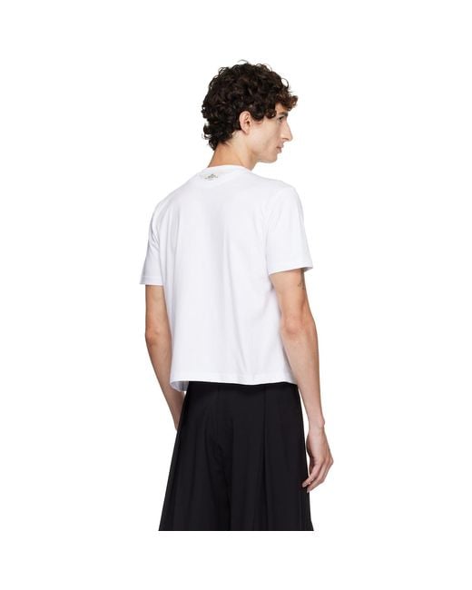 HODAKOVA White Double T-Shirt for men