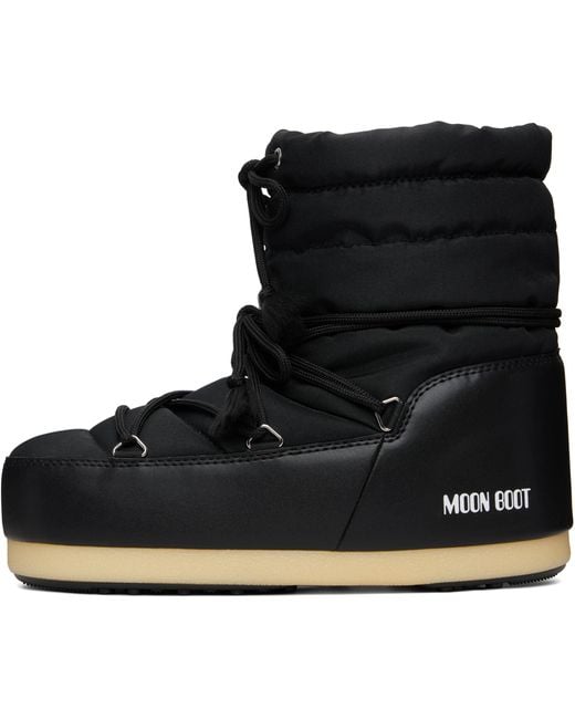 Moon Boot Black Evx Light Low Nylon Boots for men