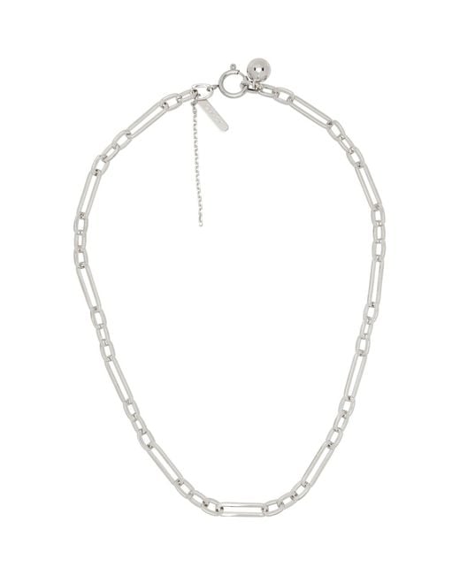 Justine Clenquet White Ali Necklace for men