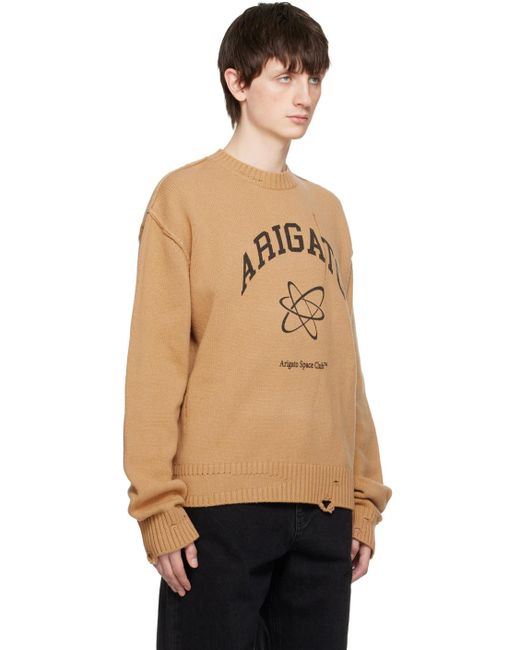 Axel Arigato Natural Beige 'space Club' Sweater for men
