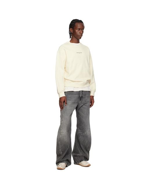 Maison Kitsuné Black Off- Paris' Comfort Sweatshirt for men