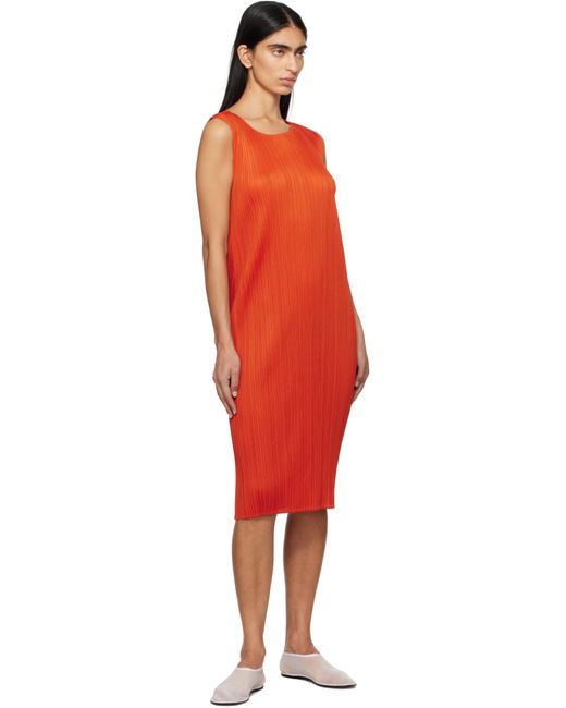 Robe Midi Monthly Colors July Pleats Please Issey Miyake en coloris Black