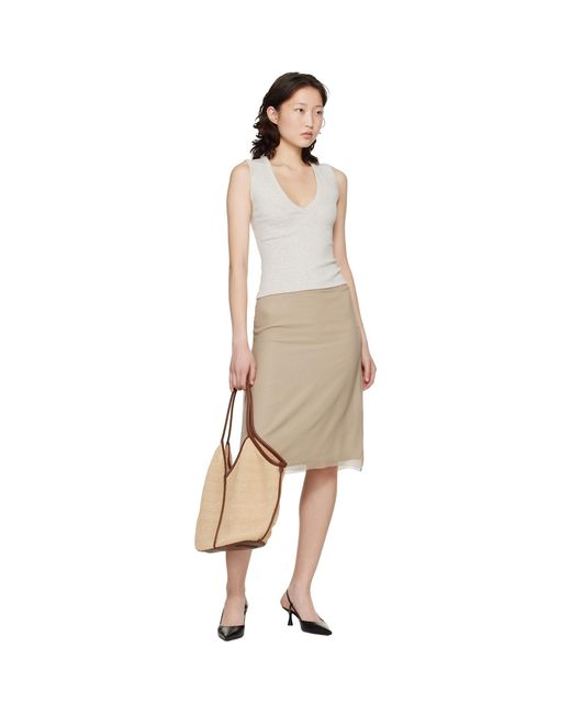 Hereu Natural Calella Soft Raffia Tote