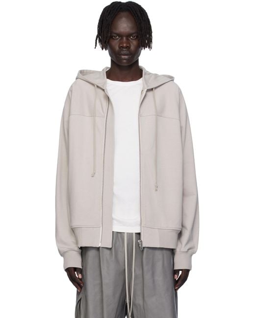 Rick Owens Black Off- Concordians Windbreaker Hoodie for men