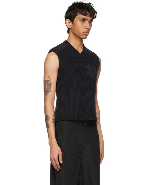 Marc Jacobs Ribbed Teddy Vest in Black for Men | Lyst Canada