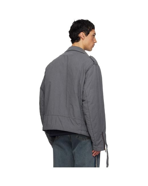 MM6 by Maison Margiela Black Sports Jacket for men