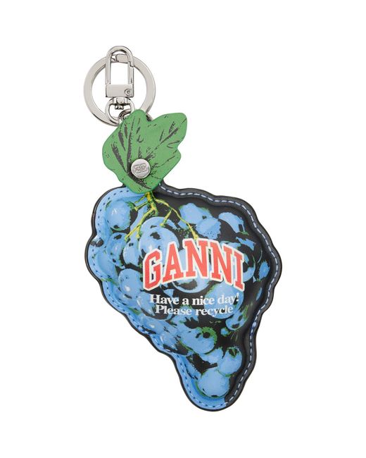 Ganni Blue Grape Coin Pouch