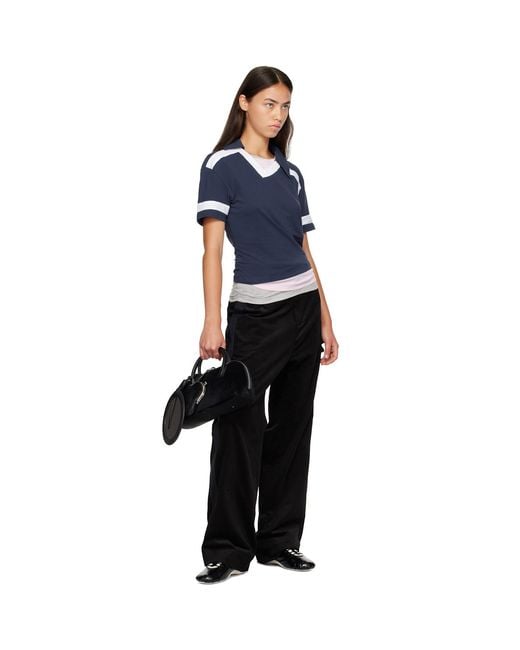 STEFAN COOKE Black Cord Tux Trousers