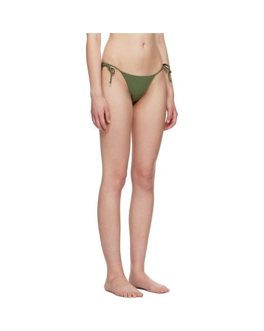 Matteau Multicolor Khaki String Bikini Bottom