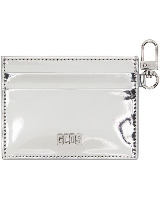 Gcds Silver Comma Mirror Card Holder in White Lyst