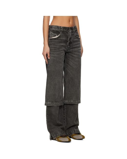 The Attico Black Long Jeans