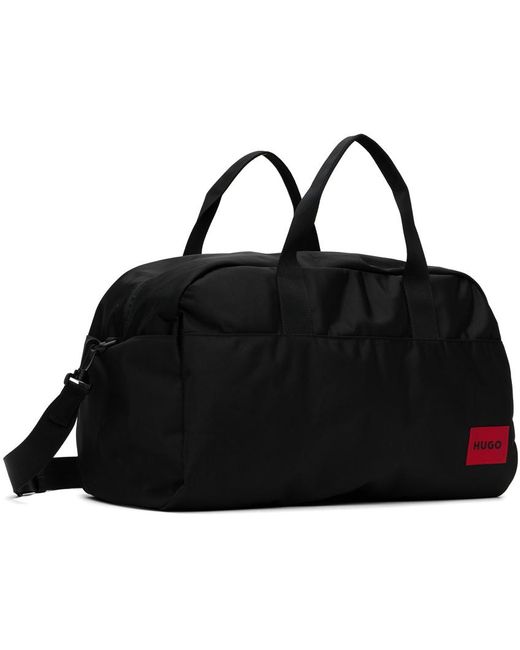 HUGO Black Ethon Weekender Duffle Bag for men
