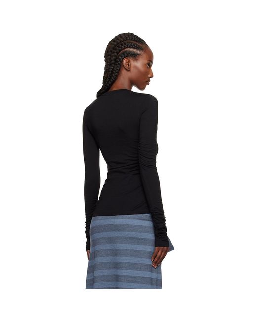 Our Legacy Strain Slim Longsleeve T-Shirt in Black | Lyst