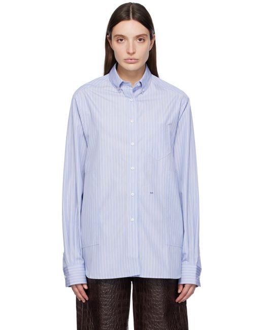 Saks Potts ブルー William シャツ Blue