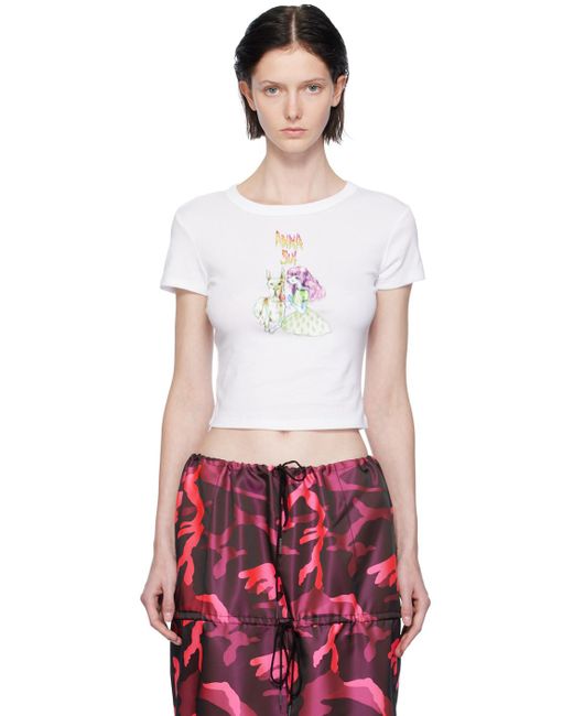 Anna Sui Red Graphic T-shirt