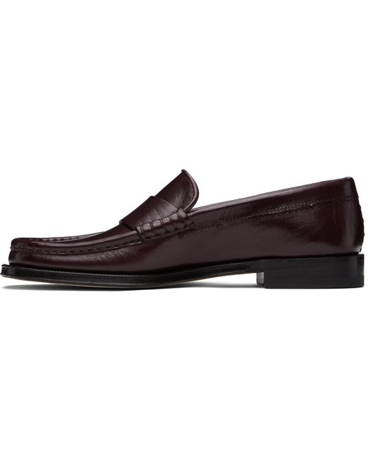 Gabriela Hearst Black Burgundy Seren Loafers
